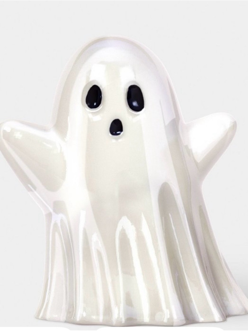 Glass Ghost Decorative Sculpture White Matte - Hyde and EEK!